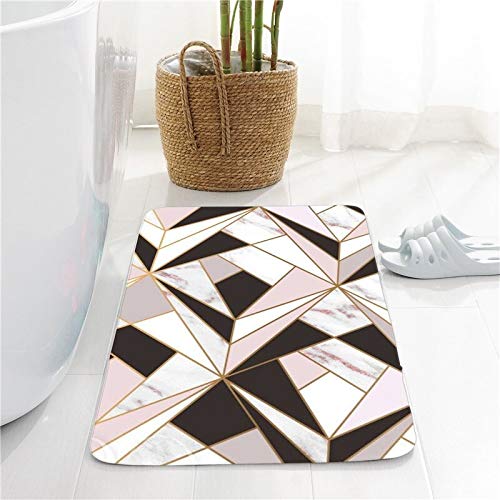 OPLJ Tapis antidérapant Moderne Doux et épais Tapis de Salle de Bain Tapis de Salle de Bain Tapis Multi-Taille Tapis de Sol de Cuisine Tapis de Porte A7 40x60cm