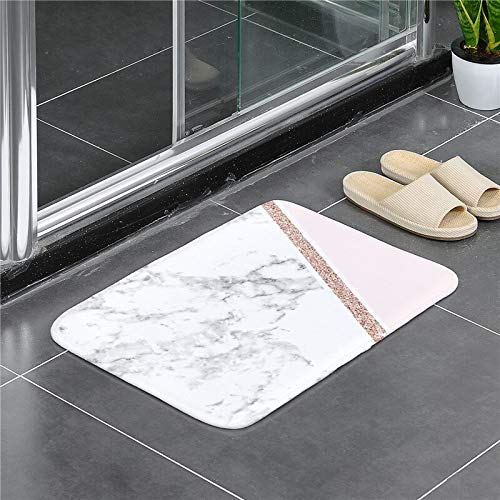 OPLJ Tapis antidérapant Moderne Doux et épais Tapis de Salle de Bain Tapis de Salle de Bain Tapis Multi-Taille Tapis de Sol de Cuisine Tapis de Porte A7 40x60cm