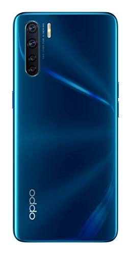 OPPO A91 – Pantalla de 6.4" (AMOLED, 8GB/128GB, MT6771V, 4.000 mAh, cámara trasera 48 + 8 + 2 + 2 MP, cámara frontal 16 MP, Android 9) Azul [Versión ES/PT]