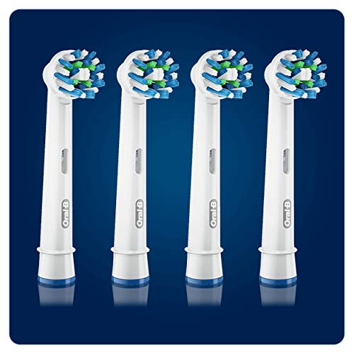 Oral-B EB50/4 - Crossaction, Set de 4 Recambios para Cepillo de Dientes Eléctrico Recargable