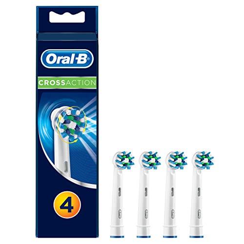 Oral-B EB50/4 - Crossaction, Set de 4 Recambios para Cepillo de Dientes Eléctrico Recargable