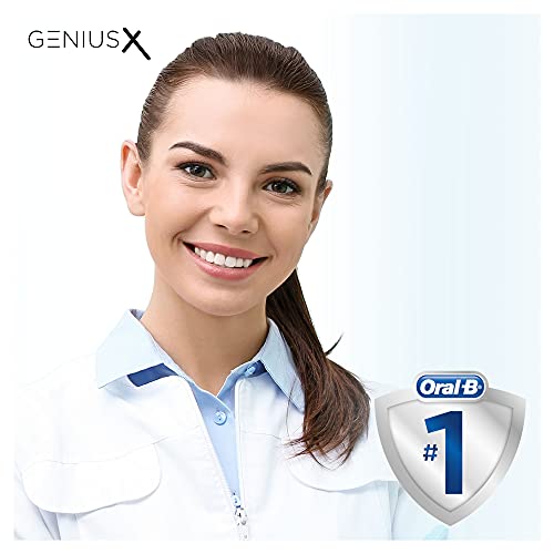 Oral-B Genius X Cepillo de Dientes Eléctrico con Mango Recargable con Inteligencia Artificial y 1 Cabezal de Recambio, Blanco