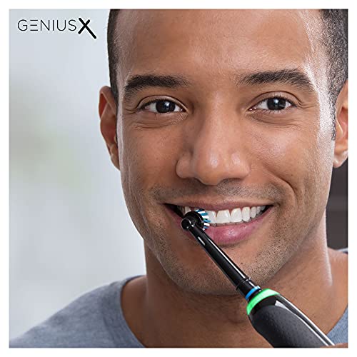 Oral-B Genius X Cepillo de Dientes Eléctrico con Mango Recargable con Inteligencia Artificial y 1 Cabezal de Recambio, Negro