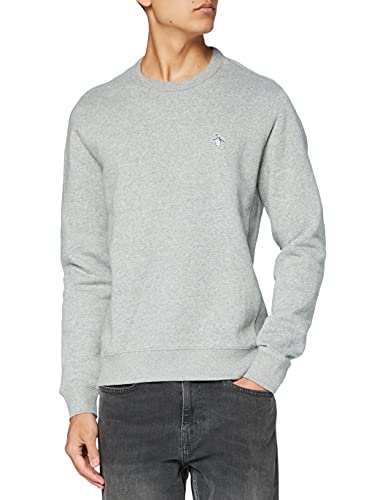 Original Penguin Small Logo Sweatshirt Sudadera, Brezo de Lluvia, XS para Hombre