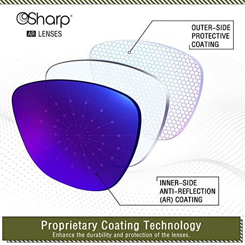 OSharp Lentes de repuesto de rendimiento para gafas de sol Oakley Sliver