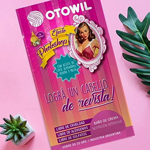 OTOWIL Otowil Efecto Photoshop 25 grs. Tratamiento de nutrición intensiva, repara el cabello de procesos químicos como tintes y calor de plancha o secador 24.7 g