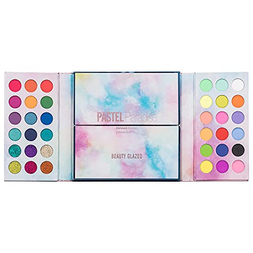 Paleta de sombras de ojos BEAUTY GLAZED, 105 colores mate, brillo, sombra de ojos, paleta de maquillaje, pigmentos, resaltadores, contorno en polvo, todo en uno