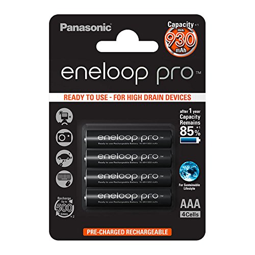 Panasonic Eneloop SY3052609 - Pack 4 pilas recargables, AAA