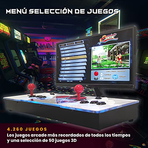 Pandora Box 10, (4260 Juegos más recordados) Ultima version 2021, Retro Consola Maquina recreativa Arcade Video, Joystick arcade, Versiones Originales Juegos retro, juegos 2D y 3D, Mame, Neogeo