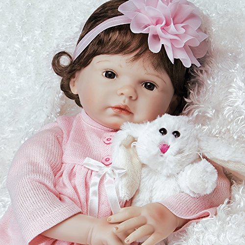 Paradise Galleries Reborn Muñeca Renacida Que Parece Un Verdadero Amor De Conejito En Vinilo De Silicona Flextouch, Niña De 21 Pulgadas (53 Cm), Juego De 6 Piezas