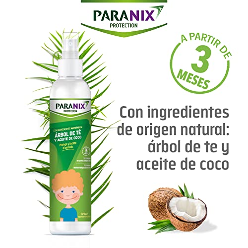 Paranix | Protección Árbol de Té Niño | Con Ingredientes Naturales | Arbol de Té y Aceite de Coco | Protege, moldea y hidrata | 250 ml