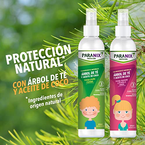 Paranix | Protección Árbol de Té Niño | Con Ingredientes Naturales | Arbol de Té y Aceite de Coco | Protege, moldea y hidrata | 250 ml