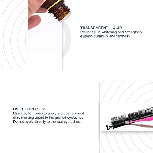 Pegamento de extensión de pestañas Mejorador de injerto de pestañas profesional Sin látex Impermeable Rápido y fuerte Pegamento de extensión de pestañas Primer Herramienta de pestañas postizas