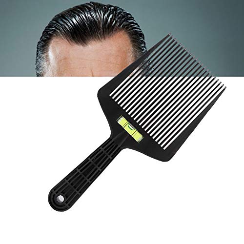 Peine Guía Superior Plano para Hombres, Peine de Nivel de Corte de Pelo, Peine Superior Plano de Dos Extremos, Peine de Peluquero con Sistema de Nivelación de Agua Preciso