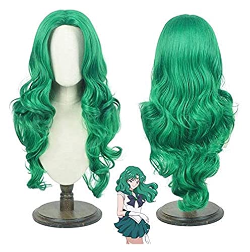 Peluca de Cosplay Sailor Moon Mercury Mars Jupiter Venus Uranus Neptune Plutón Saturno Chibi USA Cosplay Pelucas for Halloween Party Sailor Jupiter Wig Flyand para la Fiesta