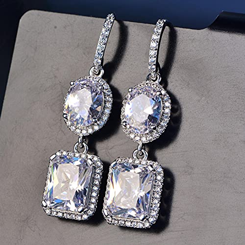 Pendientes de Gancho Colgantes Largos con Piedras Preciosas de Citrino de Plata de Ley 925, joyería Fina, Regalos para Mujeres, Venta al por Mayor