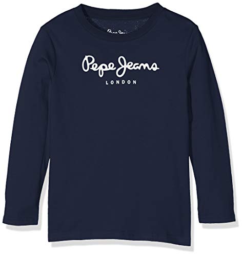 Pepe Jeans New Herman Jr Camiseta para Niños, Azul (Navy 595), 10 años