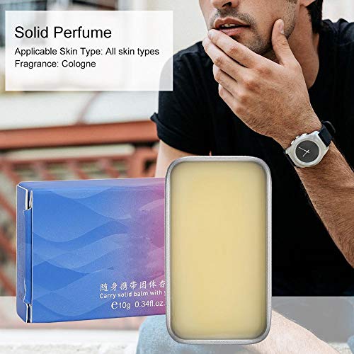 Perfume Perfume Sólido Natural de Larga Duración Hombres Mujeres Perfume de Fragancia Corporal 2Piezas