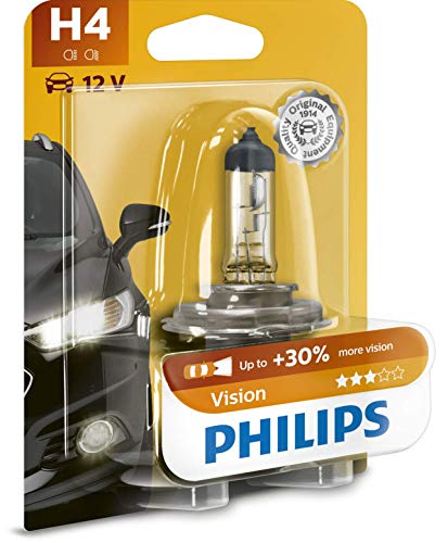 Philips 12342PRB1 Vision - Bombilla H4 para faros delanteros (12 V, 60-55 W)