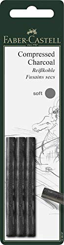 PITT Pressed Charcoal - Pack of 3 - SOFT