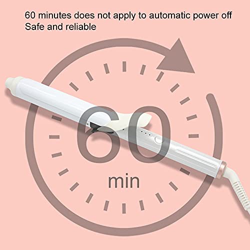 Pkfinrd Curiador de Cabello eléctrico Auto Curling Wand y Curling Tong Long Curling Tong Wand Professional House Curling Ceramic Flat Iron/A (Color : A)