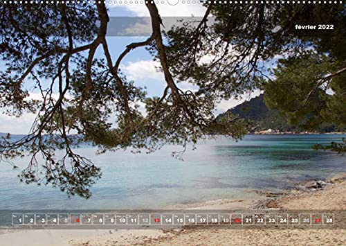 Plages romantiques (Premium, hochwertiger DIN A2 Wandkalender 2022, Kunstdruck in Hochglanz): Sensations d'été (Calendrier mensuel, 14 Pages )