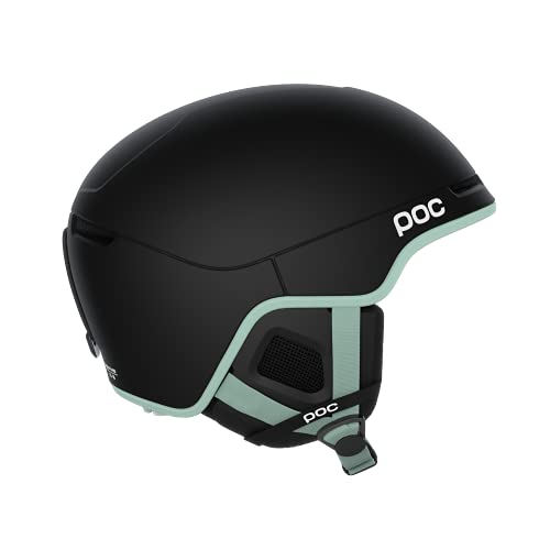 POC Obex Pure Casco de esquí, Adultos Unisex, Uranium Black/Apophyllite Green Matt, XS-S (51-54cm)