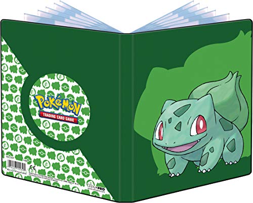 Pokemon-Ultra Pro-Portafolio de 4 Bolsillos Bulbasaur, Color Negro, 16. Accessories E-15539