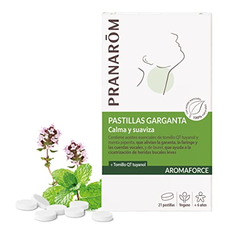 PRANAROM AROMAFORCE Pastillas GARGAN 21uni, Neutro, Estándar