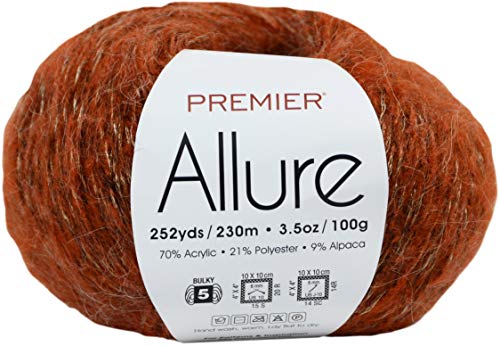 Premier Yarns Hilo Allure Rust, óxido, talla única