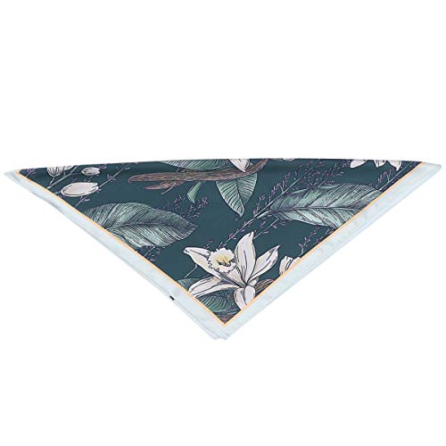 PRETYZOOM Bufanda Cuadrada 55X55cm Bufanda Chal Bufanda Estampada de Flores Pañuelo de Cuello Bufanda Fresca de Verano para Mujeres Niñas Estilo 2