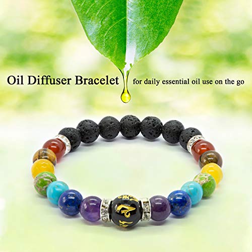 Pulsera Doble de 7 Chakras Joyas curativas de Christal