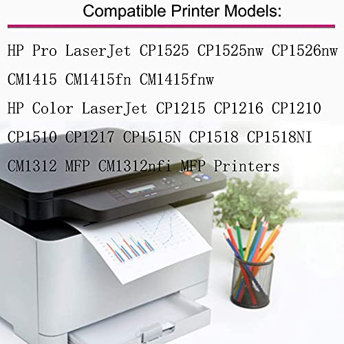 Pure-color Compatible Cartucho de tóner Reemplazo para HP 131X 131A CF210X CF210A para HP Laserjet Pro 200 Color M251nw M276nw, 128A CE320A CP1525n CM1415fnw, 125A CB540A CP1215 CP1518ni CM1312