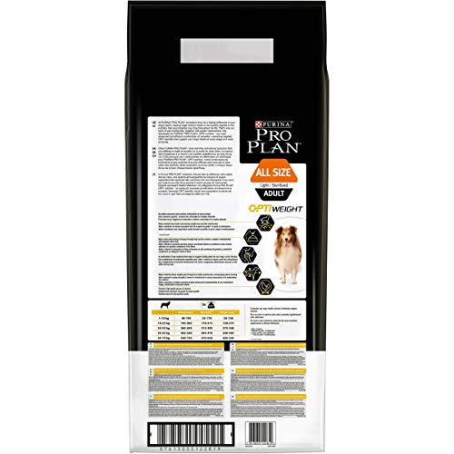 Purina ProPlan All Size Light/Sterilised pienso para Perro Adulto Pollo 14 Kg