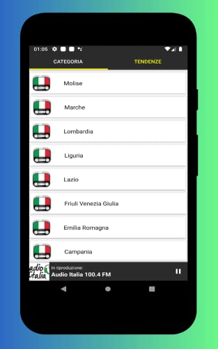 Radio Italia - Radio Italia FM, Emisoras Italianas para escuchar gratis en el Teléfono y la Tableta