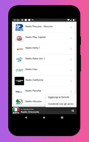 Radio Italia - Radio Italia FM, Emisoras Italianas para escuchar gratis en el Teléfono y la Tableta