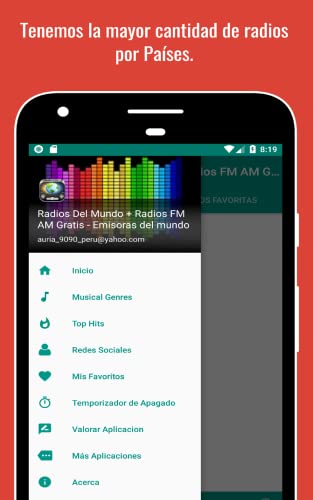 Radios del Mundo - Emisoras de Radio AM y FM en Vivo Gratis para Escuchar en Amazon y Android