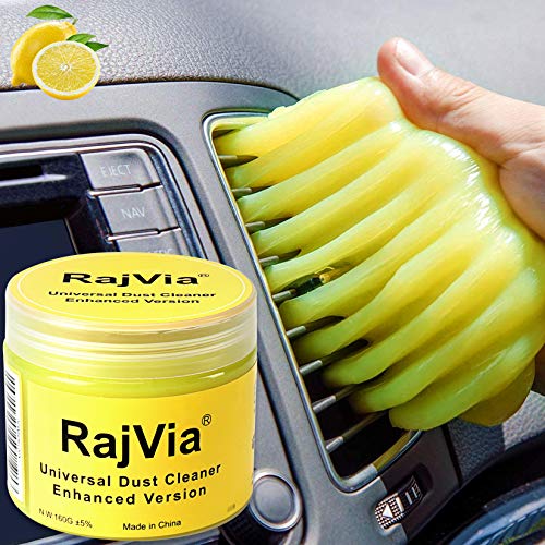 Rajvia Gel de Limpieza para Coches, Masilla de Limpieza para la Limpieza del Interior del Coche, Gel Universal para Quitar el Polvo para automóviles, portátiles, cámaras, impresoras, teclados