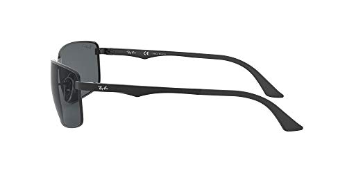 Ray-Ban 0RB3498 Gafas de Sol, Matte Black, 64 para Hombre