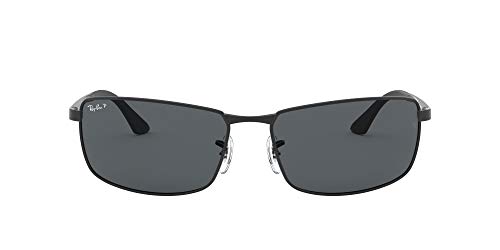 Ray-Ban 0RB3498 Gafas de Sol, Matte Black, 64 para Hombre