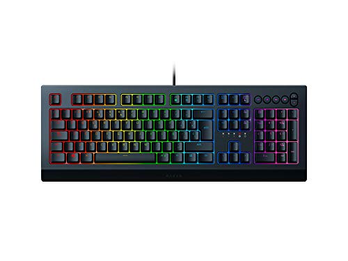 Razer Cynosa V2Teclado para juegos, Teclado Gaming de membrana, teclas multimedia, gestión de cables, totalmente programable, iluminación RGB Chroma, Teclado QWERTY Español