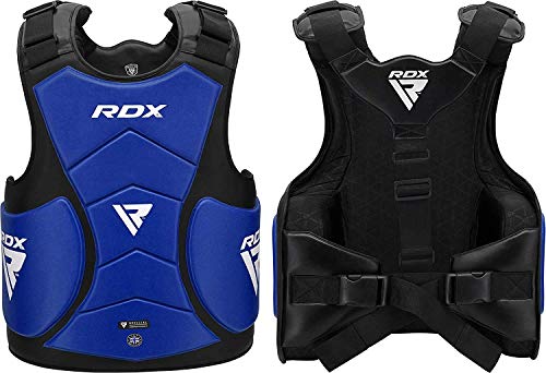 RDX Protector de Pecho Protección De Cuerpo MMA Boxeo Armadura del Pecho Artes Marciales Protectora Deportiva Almohadilla Vientre Taekwondo Entrenamiento Shield