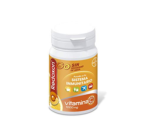 Redoxon GO Vitamina C 1000 mg, Ayuda al Sistema Inmunitario, Sabor Naranja, 30 Comprimidos Masticables