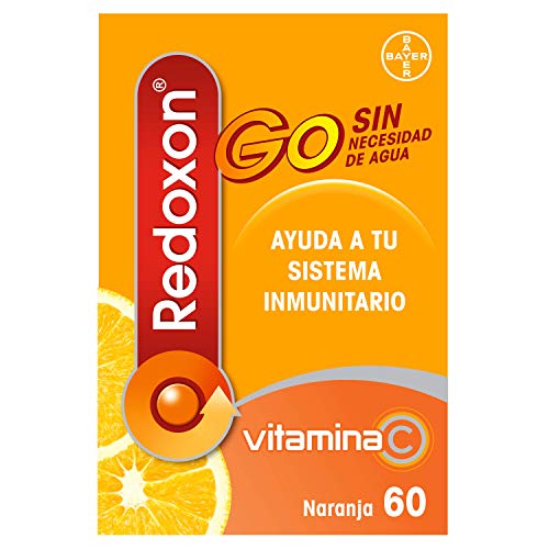 Redoxon GO Vitamina C 1000 mg, Ayuda al Sistema Inmunitario, Sabor Naranja, 30 Comprimidos Masticables