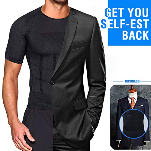 Reductores Adelgazantes Camisa Hombres Chaleco de Compresión Pecho Abdomen Body Shaper Mangas Slimming Tank Top Deportivos