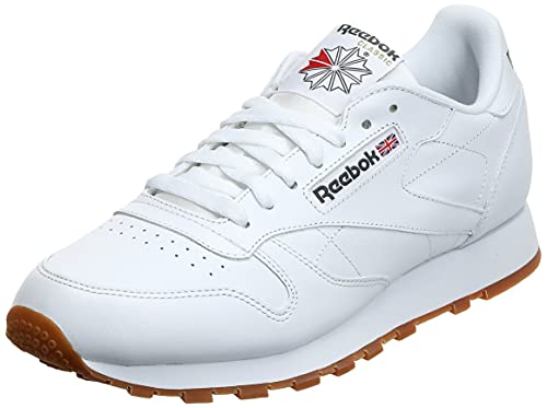 Reebok Classic Leather, Zapatillas de Deporte Hombre, Blanco INT White Lt Grey, 39