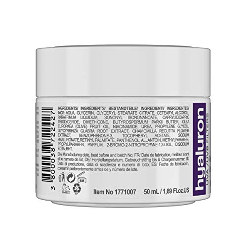 RevitaLAB - Crema antiarrugas de día y de noche enriquecida con vitamina A, vitamina E, extracto de raíz de regaliz, ácido hialurónico y filtros UV, franja de edad 60-75, 2x 50 ml (multipaquete)