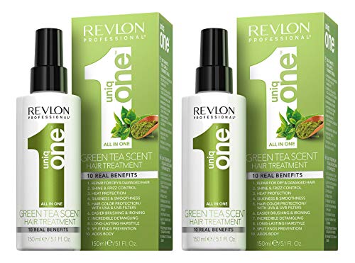 Revlon Uniq One All in One - Tratamiento de té verde (2 x 150 ml = 300 ml)