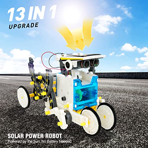 Robot de Juguete para niños, Robot Solar 13 en 1 para Juegos educativos para niños, Kit de construcción Stem, Robots solares, Juguetes de construcción de Regalo para niños de 8 10 12 años