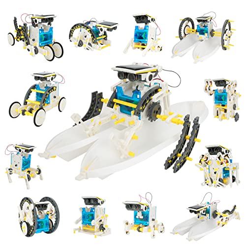 Robot de Juguete para niños, Robot Solar 13 en 1 para Juegos educativos para niños, Kit de construcción Stem, Robots solares, Juguetes de construcción de Regalo para niños de 8 10 12 años